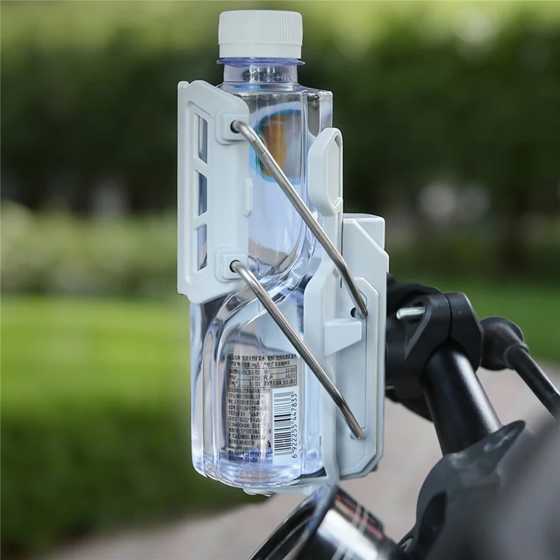 Water Cup Holder Rotatable 360° Mount Bottle Rack for Motorcycles, Bicycles, Electric Scooters - Black