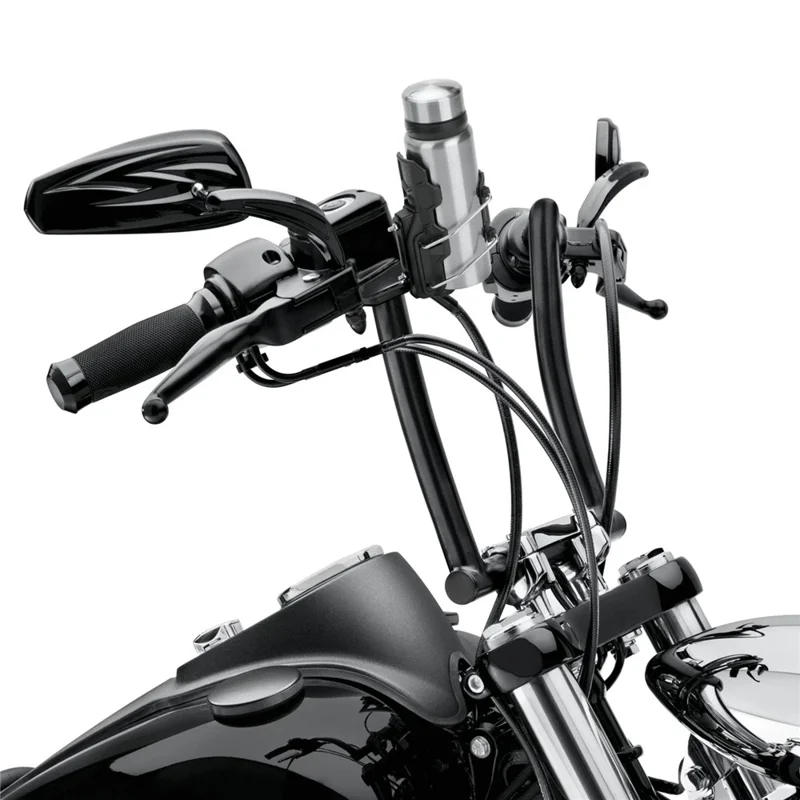 Water Cup Holder Rotatable 360° Mount Bottle Rack for Motorcycles, Bicycles, Electric Scooters - Black