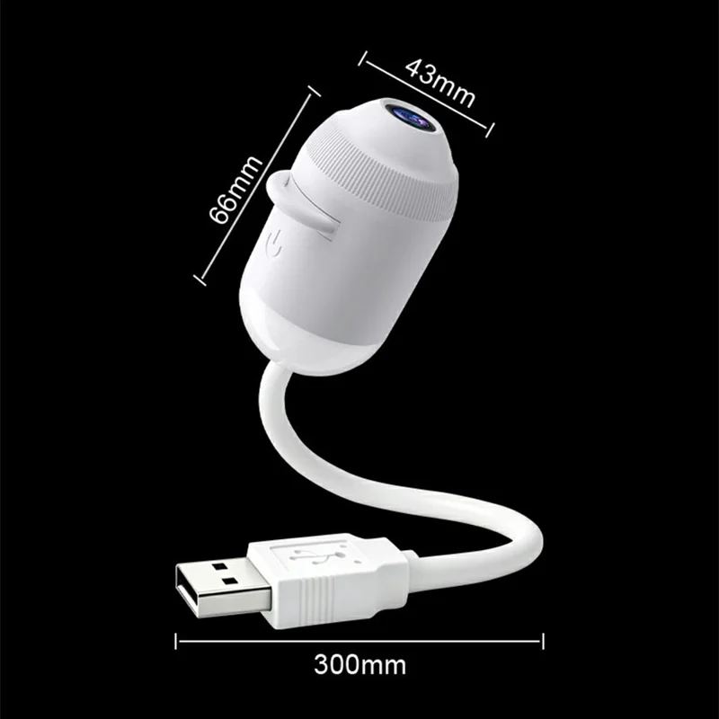 G303 USB Starry Sky Projector Night Light with 6 Slides Dual Mode Touch Control Bendable for Bedroom - White