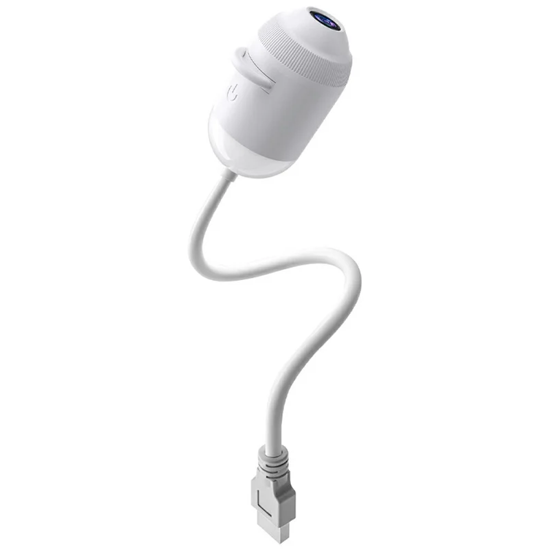 G303 Projecteur de Ciel Étoilé USB Veilleuse avec 12 Diapositives, Double Mode, Commande Tactile, Flexible pour Chambre - Blanc