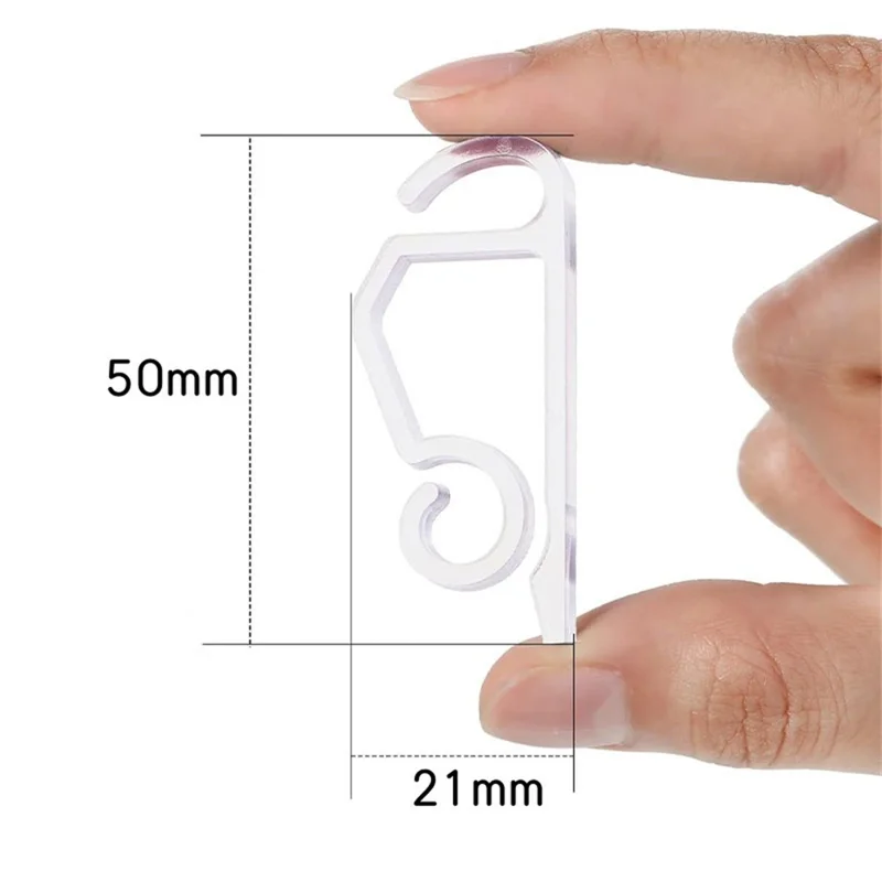 50Pcs Christmas Light Clips Weatherproof Plastic Gutter Hooks String Light Hangers for Outdoor Holiday Decor - White