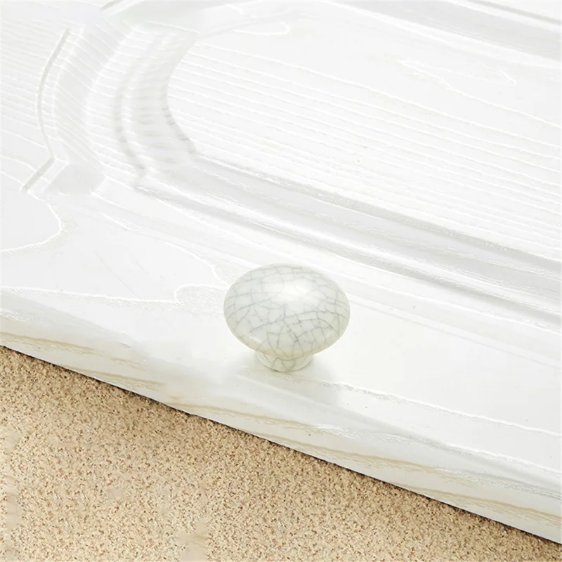 Puxador de Móveis de Cerâmica Estilo Europeu, Armário Gaveta Guarda-roupa, Parafuso de 22 mm - Estilo 5084