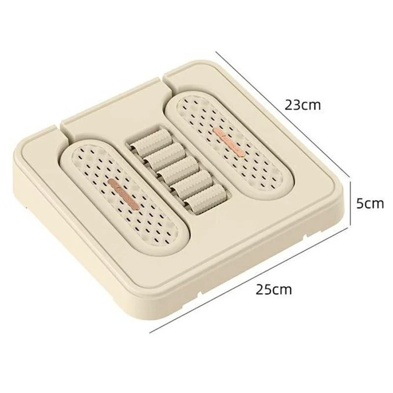 2 in 1 Foot Warmer Shoe Dryer PTC Ceramic Heating 60 Degrees Celsius Constant Temperature Massage Rollers, EU Plug