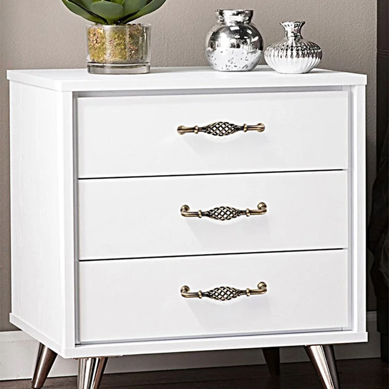 22 mm Skruv Järn Skåphandtag Vintage Urgraverad Fågelbur Handtag Lådhandtag Garderob Dörrhandtag - 6099-128 Brons