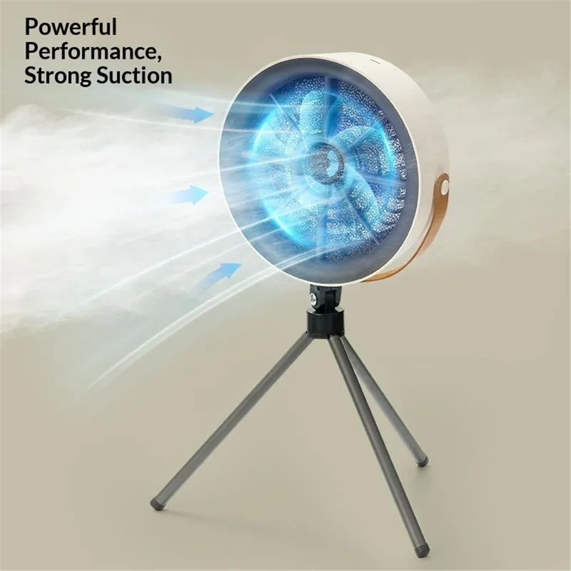 FC-6629 5W 3-Speed Portable Kitchen Smoke Extractor Fan for Hot Pot Barbecue Camping - Purple
