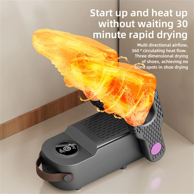 HXQ-14 4-Arm Shoe Dryer 150W 48 Degrees Celsius Constant Temperature Foldable Timer for Shoes and Boots, EU Plug