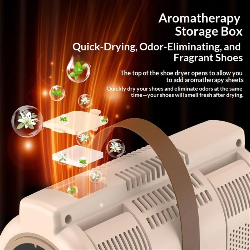 HX-05 150W 4-Arm Shoe Dryer PTC Ceramic Heating Foldable Rack for Shoes Socks Gloves, EU Plug