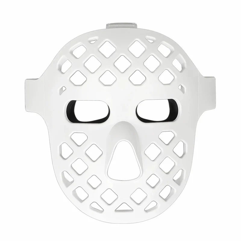 5D LED Beauty Mask 2.5W 7-Mode Light Therapy ABS + Silicone Face Mask with Timer - White