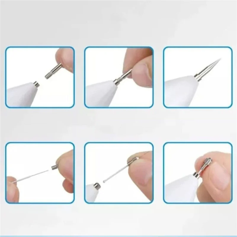 9-Level Mole Removal Pen 5.5W LED Display USB Charging for Home Beauty Care - Rose