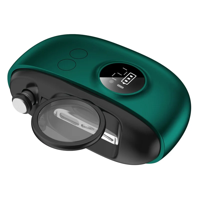 S13 500mAh 5W Cortauñas Eléctrico Multifuncional con Cabezal de Cuatro Cuchillas, Pantalla Digital y Carga Tipo-C - Verde