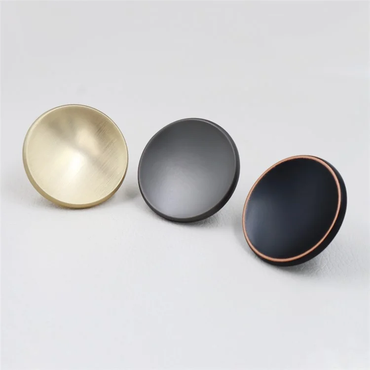 JC02 Modern Drawer Round Knob Zinc Alloy Cupboard Wardrobe Dresser Closet Kitchen Door Pull Hardware - Cinza