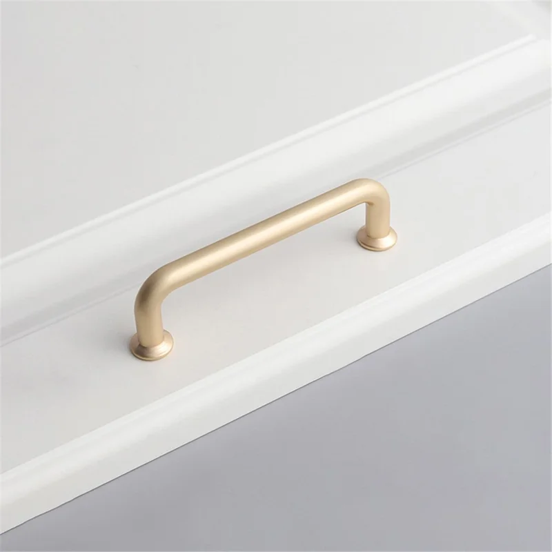 Moderner Griff Schrankauszug Zink-Legierung Küchentür Schubladenknopf Schrankauszug mit 22 mm Schraube - 9019-96 / Gold