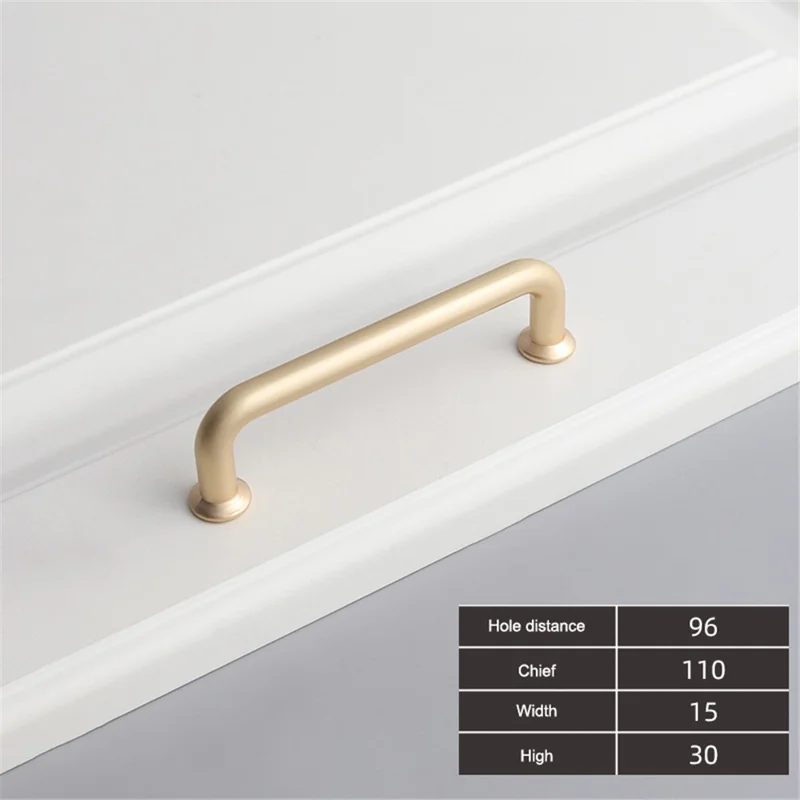 Moderner Griff Schrankauszug Zink-Legierung Küchentür Schubladenknopf Schrankauszug mit 22 mm Schraube - 9019-96 / Gold