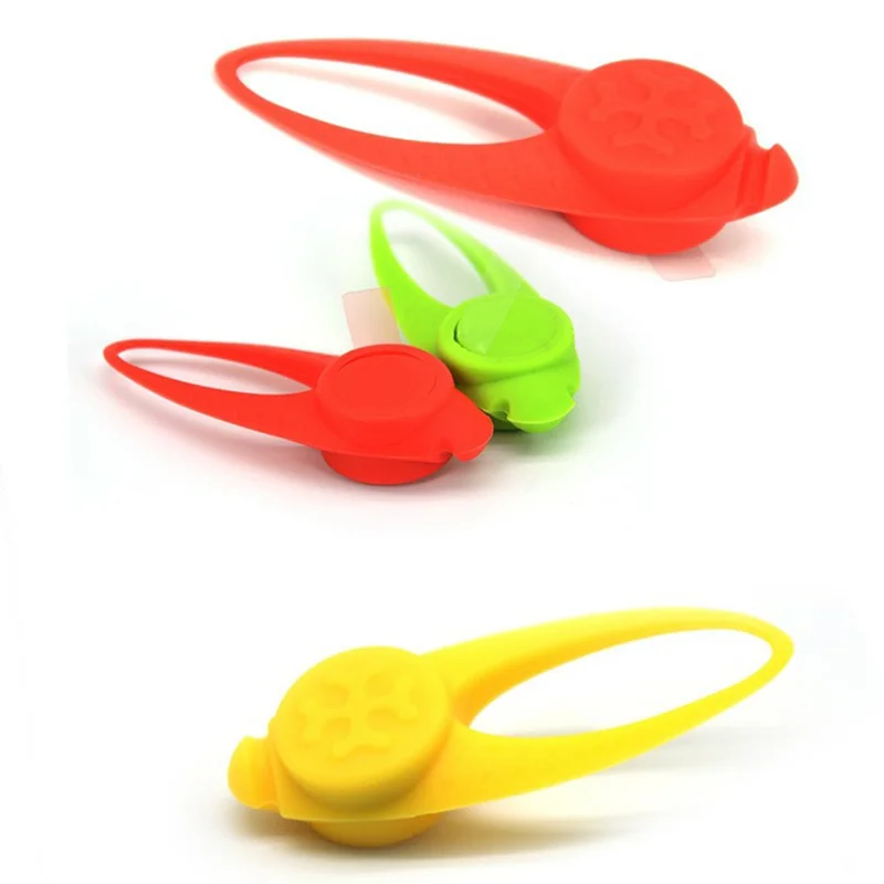 Silicone LED Pet Collar Light Waterproof Replaceable Battery Glowing Pendant for Night Dog Walking - Blue
