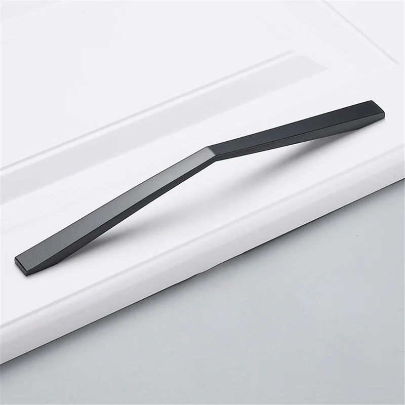 Maniglie per Mobili di Stile Semplice, in Lega di Zinco, Stile Moderno, Pomelli per Cassetti Opachi Neri - 4068-192