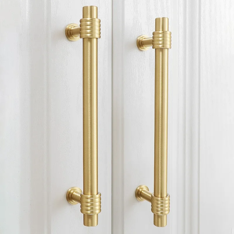 Copper Cabinet Pull Closet Dresser Drawer Pull Handle Replacement with 25mm Screw, 96mm Hole Distance