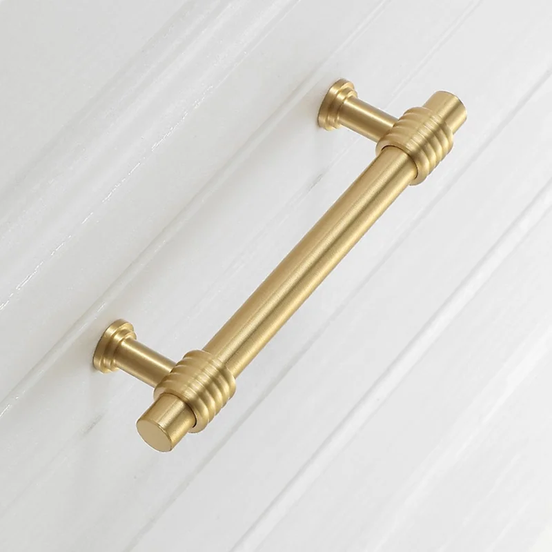 Copper Cabinet Pull Closet Dresser Drawer Pull Handle Replacement with 25mm Screw, 96mm Hole Distance