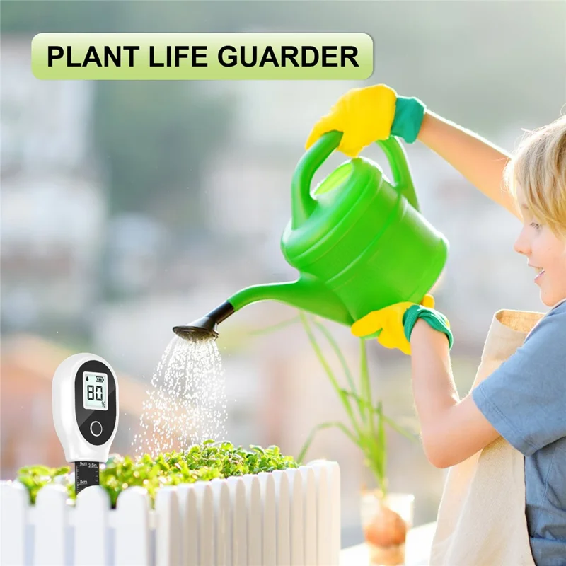 SGS10 Soil Moisture Meter, LCD Percent Readout, Removable Probe, 1-9cm Depth Scale, ±10% Accuracy