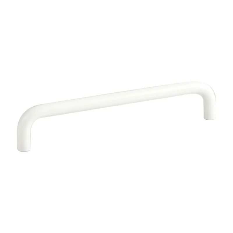 Poignées de tiroirs en alliage d'aluminium avec vis de 22 mm, quincaillerie de tiroirs en métal - Blanc / Écartement des trous de 160 mm