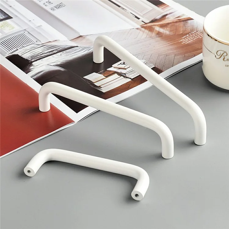 Aluminum Alloy Cabinet Pulls Handles with 22mm Screw, Wardrobe Drawer Hardware Metal Pulls - Green / 160mm Hole Distance
