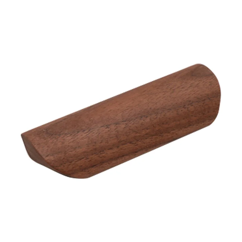 Black Walnut Kastgrepen Handvat 22mm Schroef Kast Kleerkast Houten Trekker - 64mm Gatenafstand