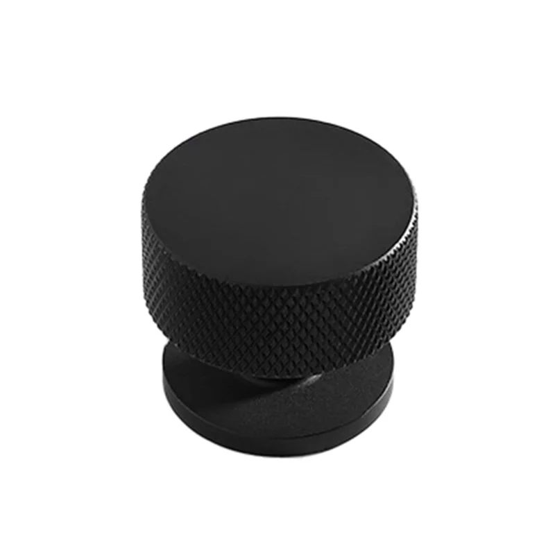Simple Style Modern Cabinet Pulls Handle Drawer Wardrobe Small Round Pulls Knob with 22mm Screw - 831 / Black