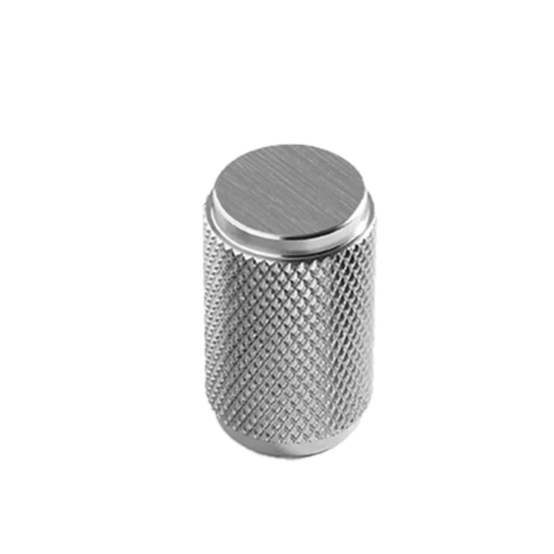 Simple Style Modern Cabinet Pulls Handle Drawer Wardrobe Small Round Pulls Knob with 22mm Screw - 836 / Brushed Silver