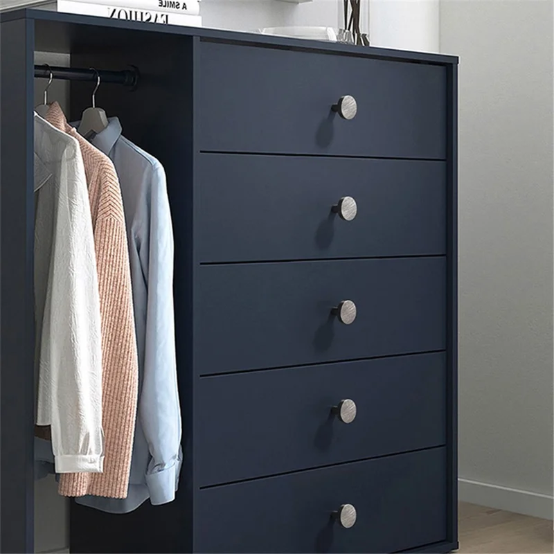 Simple Style Modern Cabinet Pulls Handle Drawer Wardrobe Small Round Pulls Knob with 22mm Screw - 836 / Brushed Silver