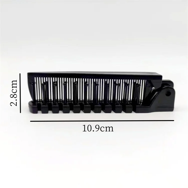 Pente de Viagem Portátil Desemaranhador de Cabelo Escova Dobrável Anti-Estática Ferramenta de Penteado - Branco Leitoso