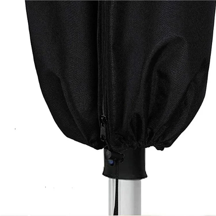 Rastrelliera per asciugatura vestiti pieghevole da 200 x 30 x 30 cm con copertura antipolvere in Oxford 210D impermeabile - Nero