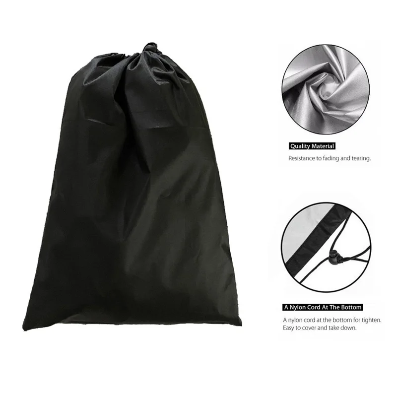 200 x 30 x 30cm Folding Clothes Drying Rack Dust-Proof Cover 210D Oxford Waterproof Clothes Rack Drawstring Bag - Green