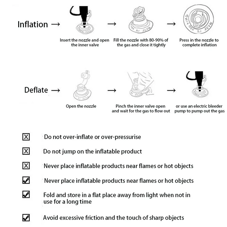 2Peças Barreira Inflável para Cama de Bebê com Proteção de Tecido e Bolsa de Armazenamento (Certificado CPC)