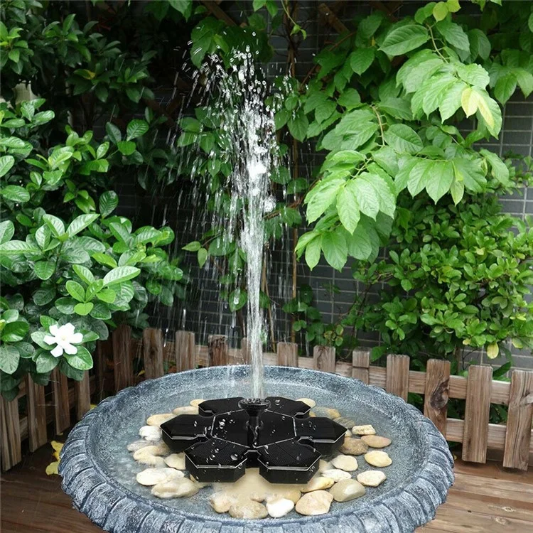 Bomba de Água com Alimentação Solar Mini AS20A para Decoração de Jardim, Tanques de Peixes Flutuantes