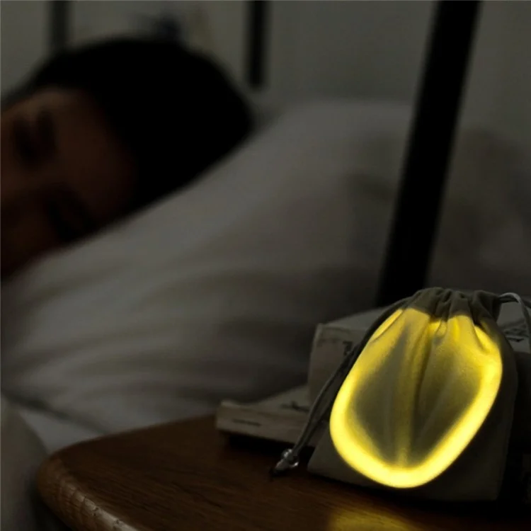 Specchio da Viaggio con Luce per il Trucco, Portatile, Piccolo, Tascabile, Mini Specchio a Mano con Lampada per il Trucco - Bianco