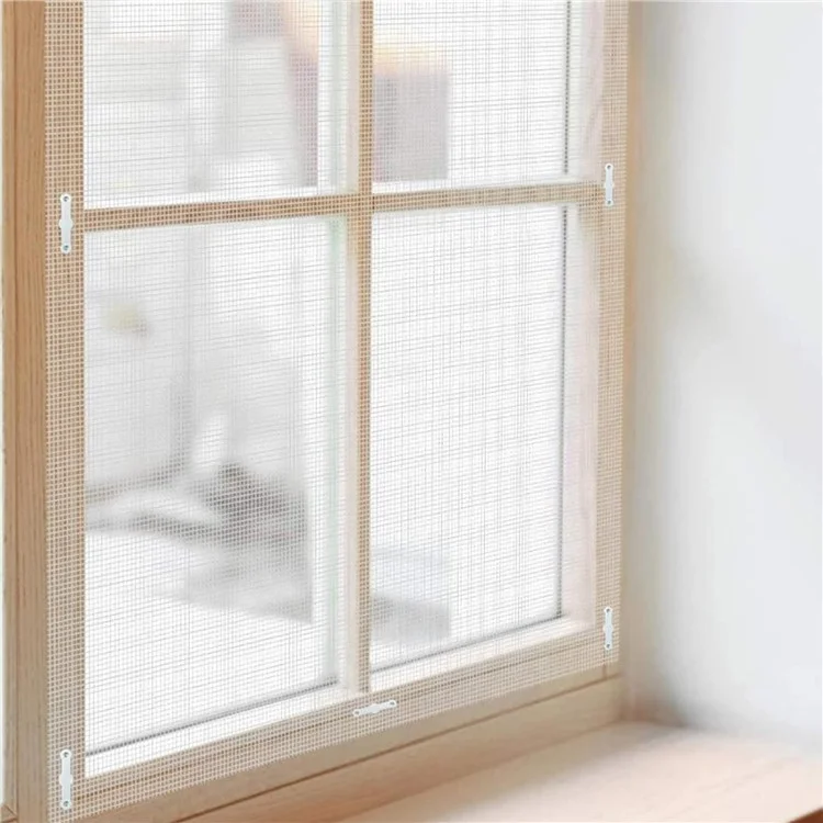 12 Stück Punch Free Anti-Moskito-Fensterbildschirm mit magnetischen Clips, Fensterbildschirm-Schnalle mit Patch