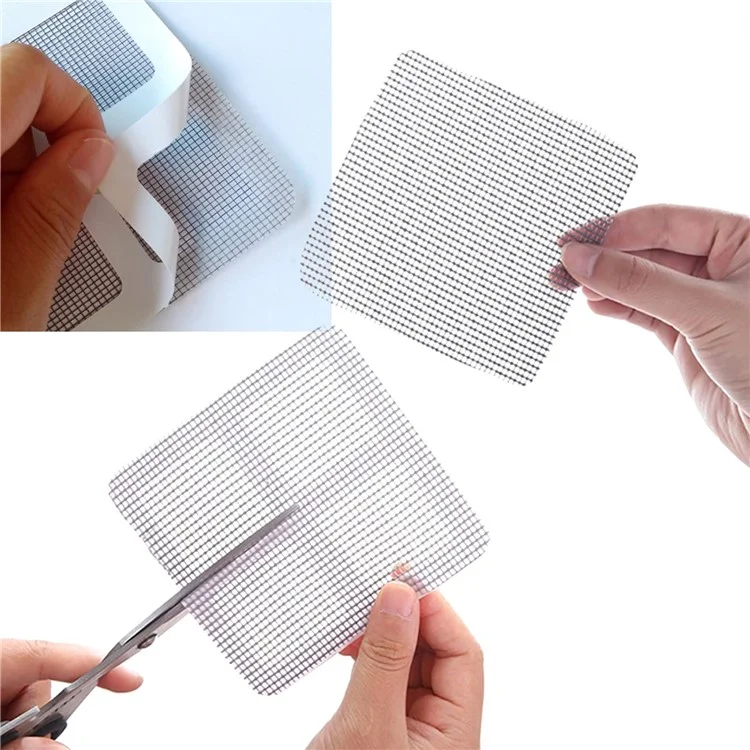 12 Stück Punch Free Anti-Moskito-Fensterbildschirm mit magnetischen Clips, Fensterbildschirm-Schnalle mit Patch