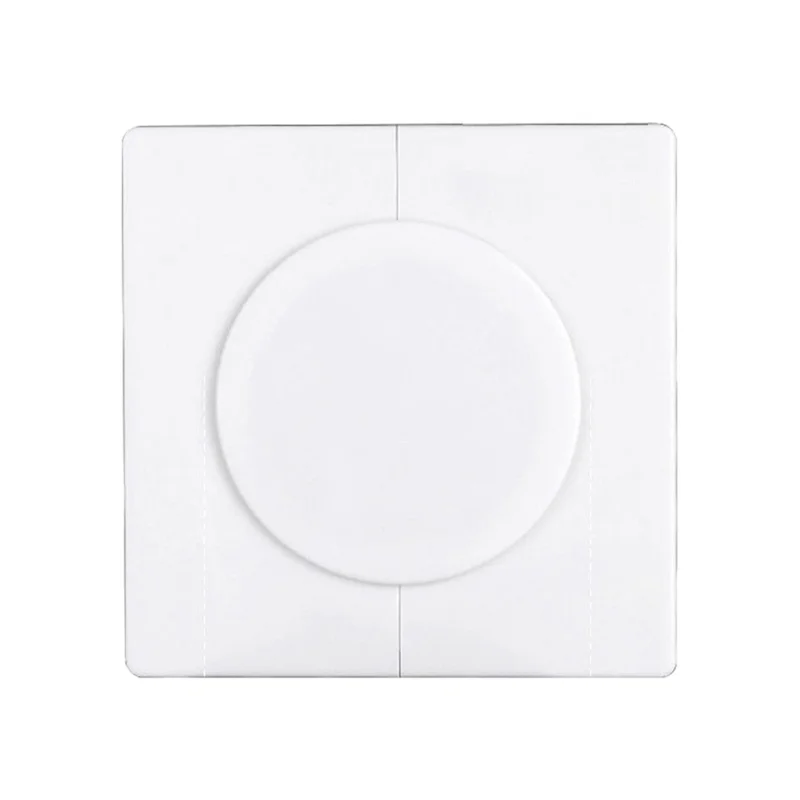 ABS Wall Hole Decorative Cover Pipe Cover Air Conditioning Hole Patching Tool - Square Split / White