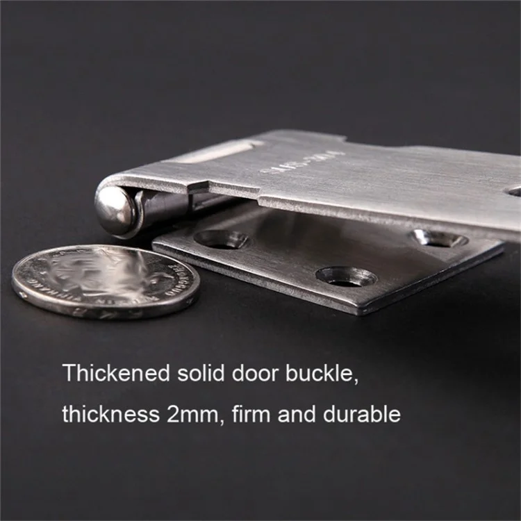 Candado de seguridad para puertas de 5 pulgadas de acero inoxidable 304 Hasp antirrobo para ventana Gabinete