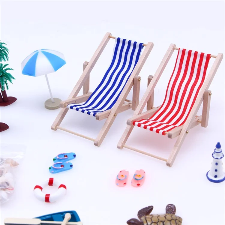 Mini Beach Set Miniature Model Ornament Summer Ocean Simulation Scene Photo Decoration Props