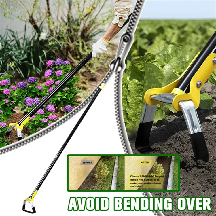 MYL-10 Biner de jardinage à tige de 1,2 m en 3 sections avec étrier