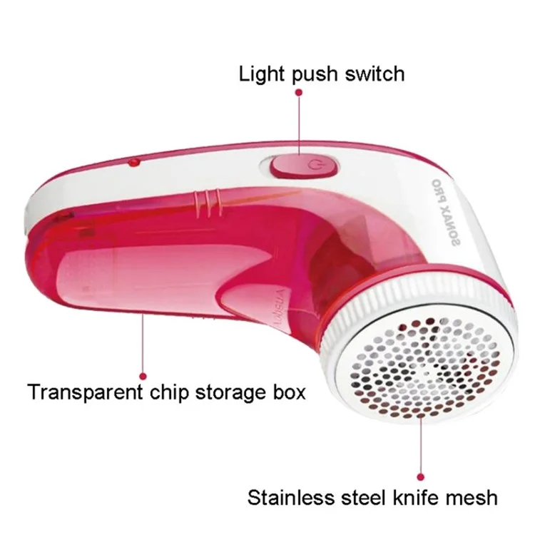 SONAX PRO SN-9955 Tragbarer Fusselentferner Elektrische Pellets Trimmer Textilrasiergerät