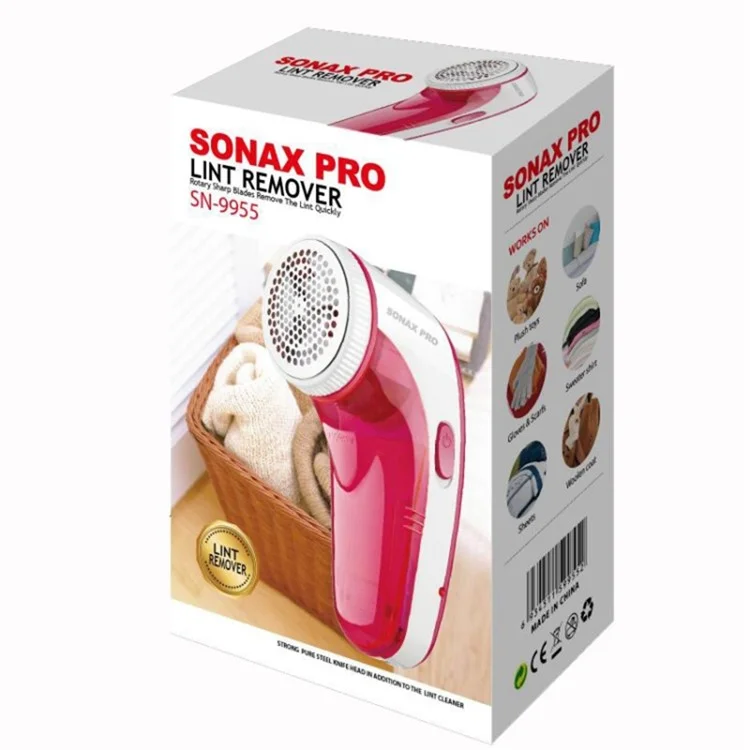 SONAX PRO SN-9955 Portable Lint Remover Electric Pellets Trimmer Fabric Shaver