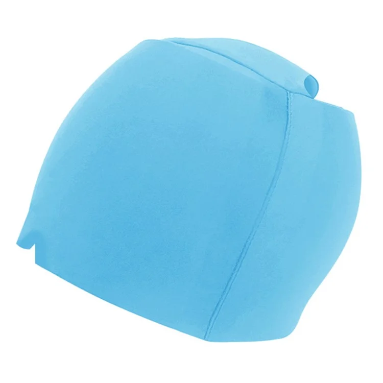 H08192 Cold Compress Headache Relief Head Hood Hot Cold Therapy Gel Lycra Mask Cap with Ponytail Hole - Blue