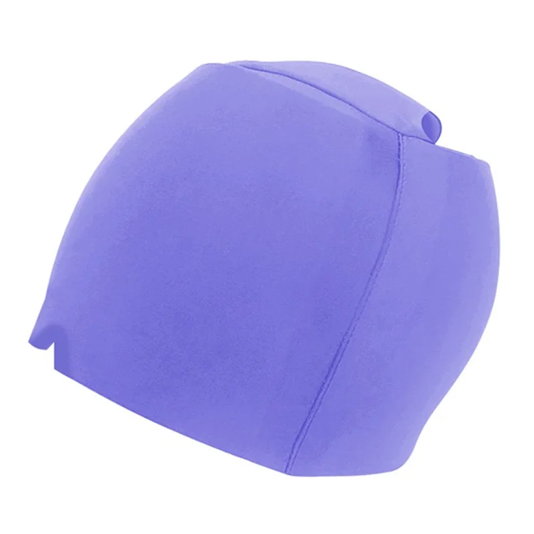 H08192 Casque froid de soulagement des maux de tête Capuchon chaud froid Thérapie au gel Masque en Lycra avec trou pour queue de cheval - Violet