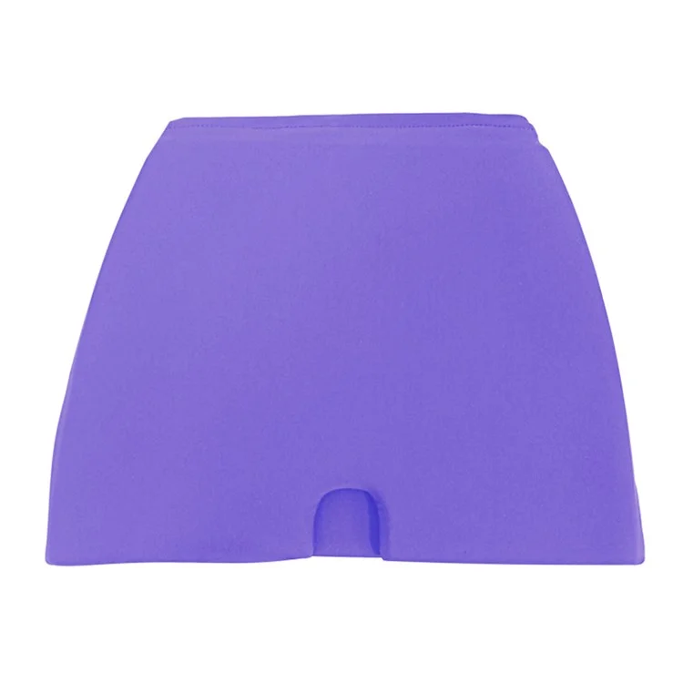 H08189 Double Layer Migraine Relief Head Ice Wrap Reusable Hot Cold Therapy Headache Hat Gel Ice Cap (ST) - Purple