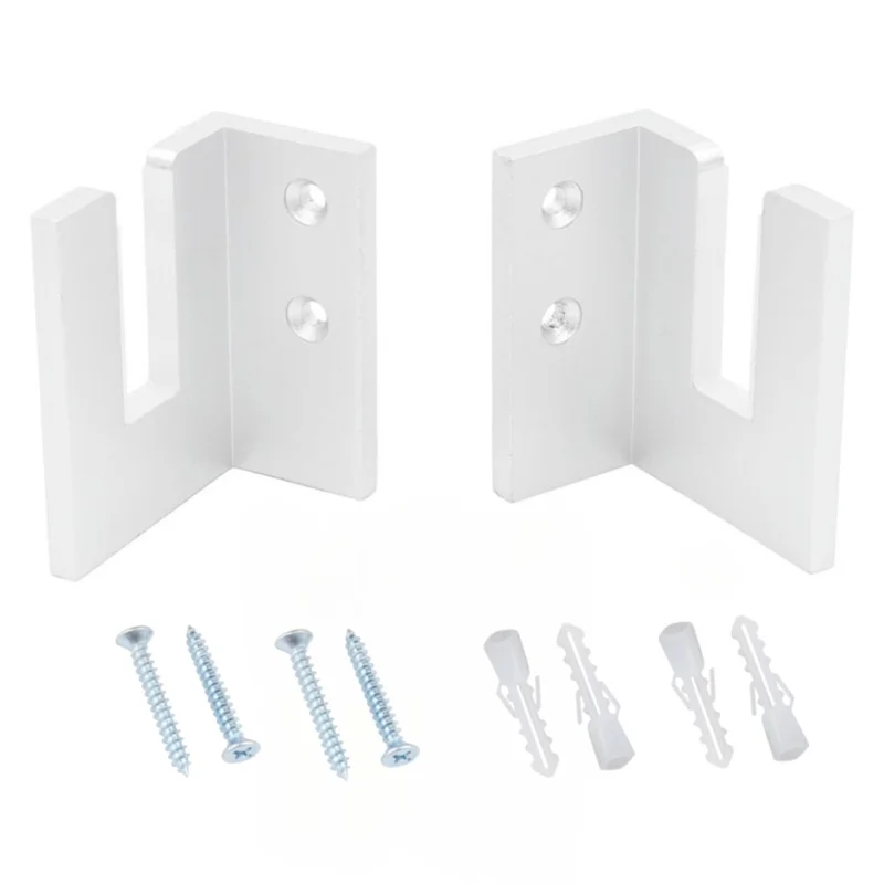 YX002 One Pair Home Longboard Wall Hanger Skateboard Storage Mount Rack Organizer Display Holder - White