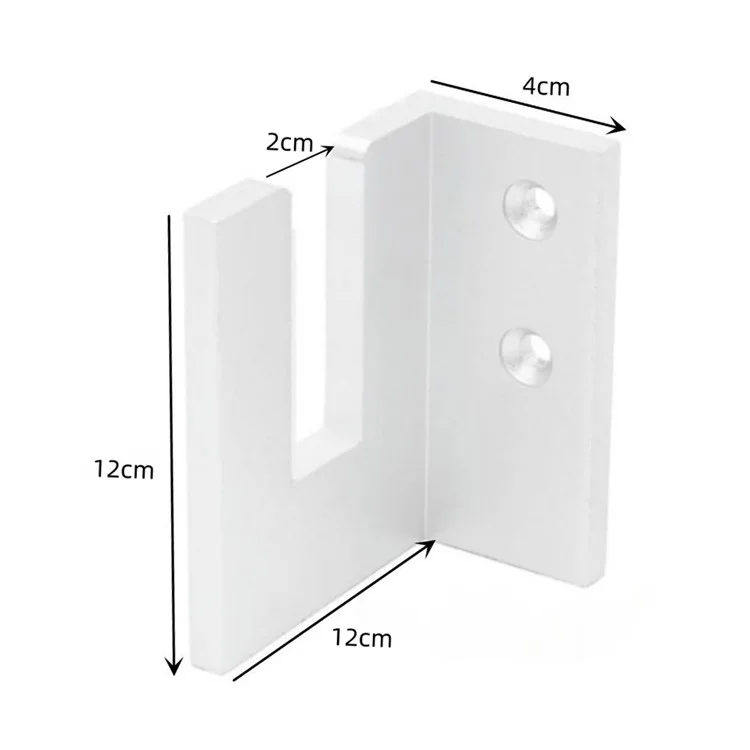 YX002 One Pair Home Longboard Wall Hanger Skateboard Storage Mount Rack Organizer Display Holder - White