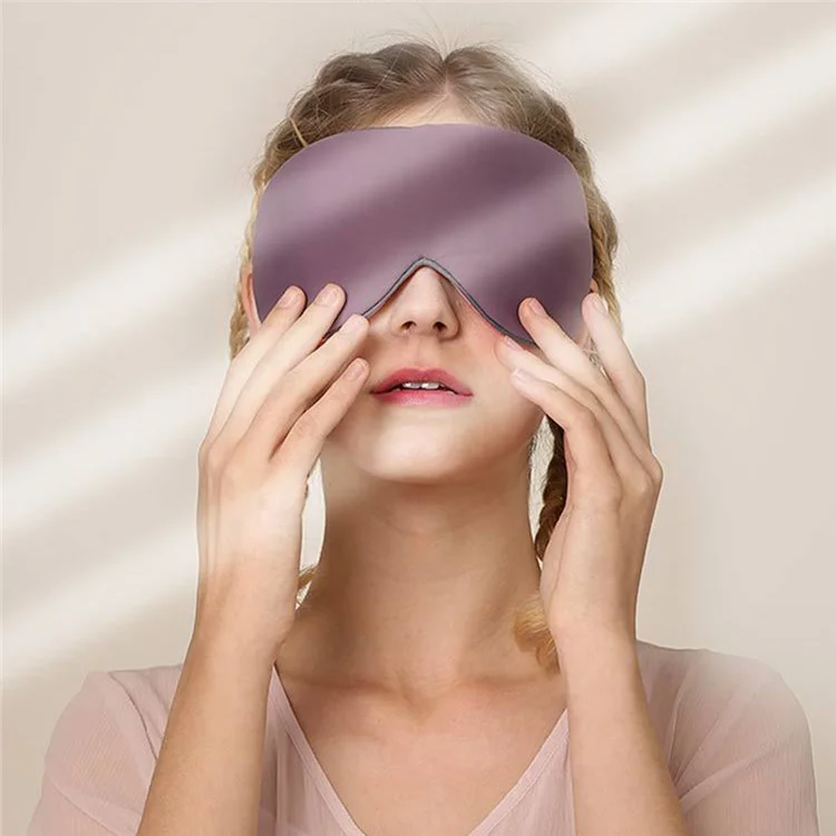 Doppelseitige Abschattung Augenmaske Atmungsaktiv Herren Damen Ermüdung Erholung Schlaf Abschattung Schlafmaske - Grau Blau Kühle Seite / Rosa Warme Seite