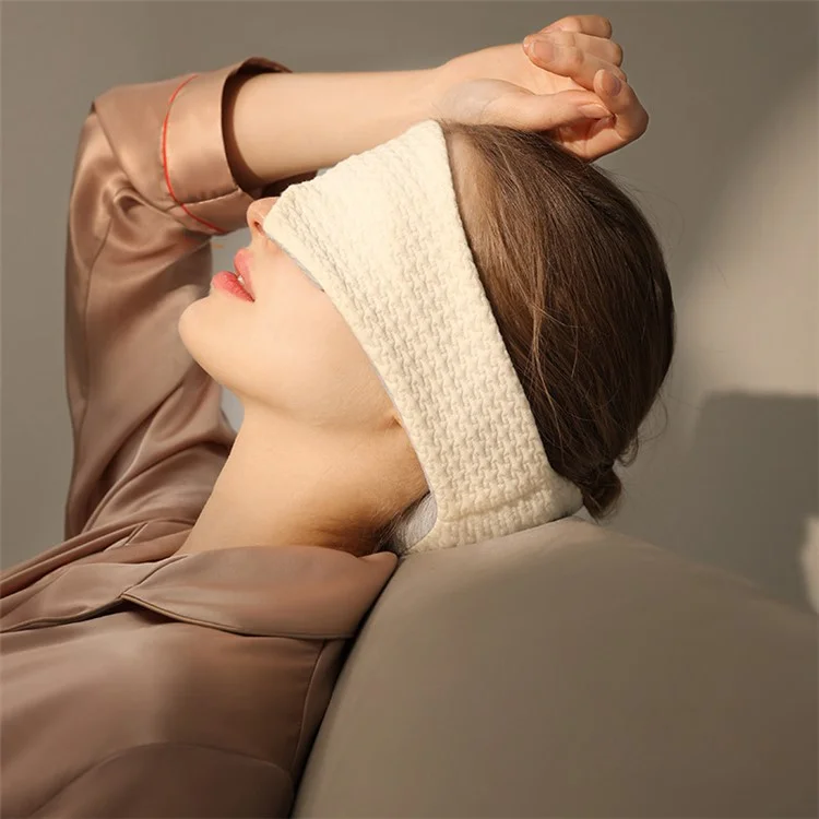 GOLOVEJOY YZ10 Widen Shading Eye Mask Neck Pillow Cotton Breathable Nap Rest Blindfold - Schwarz