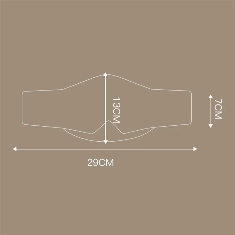 GOLOVEJOY YZ10 Widen Shading Eye Mask Neck Pillow Cotton Breathable Nap Rest Blindfold - Schwarz